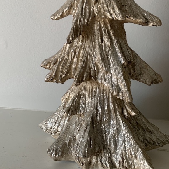 Peppermint Forest Christmas tree sparkly glitter home Decor‎ beige silver - Picture 3 of 9